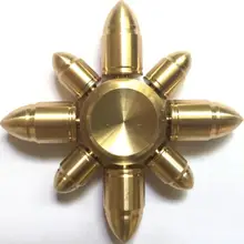 5 шт./лот, съемные восьмиручные пули, чистая медь, кончик пальца, гироскоп, Спиннер для пальцев, антистресс, Подарочные игрушки