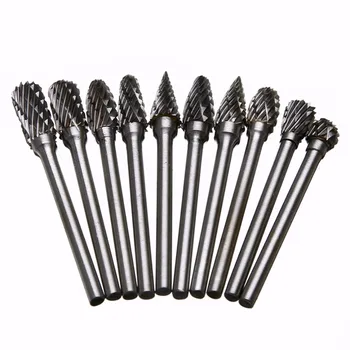 

10pcs High Quality 1/8" 6mm Tungsten Carbide Rotary Point Burrs Set For Engrave Cutting Tool