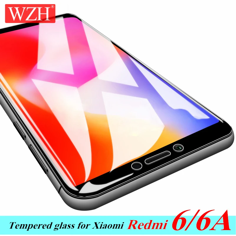 

Redmi 6 6A Tempered glass for Xiaomi Redmi 6A glass Screen protector WZH High quality Protective film 2.5D HD Full Cover glass