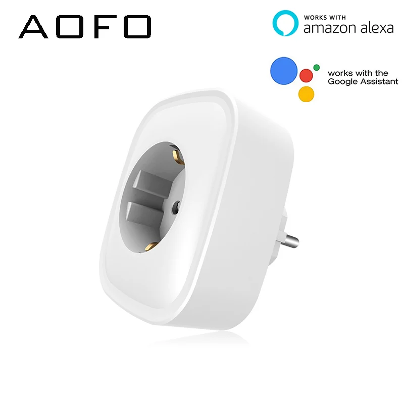 Mini Smart Plug Outlet Works with Amazon Alexa Google Assistant IFTTT, No Hub Required, Wifi Enabled Remote Control Smart Socket