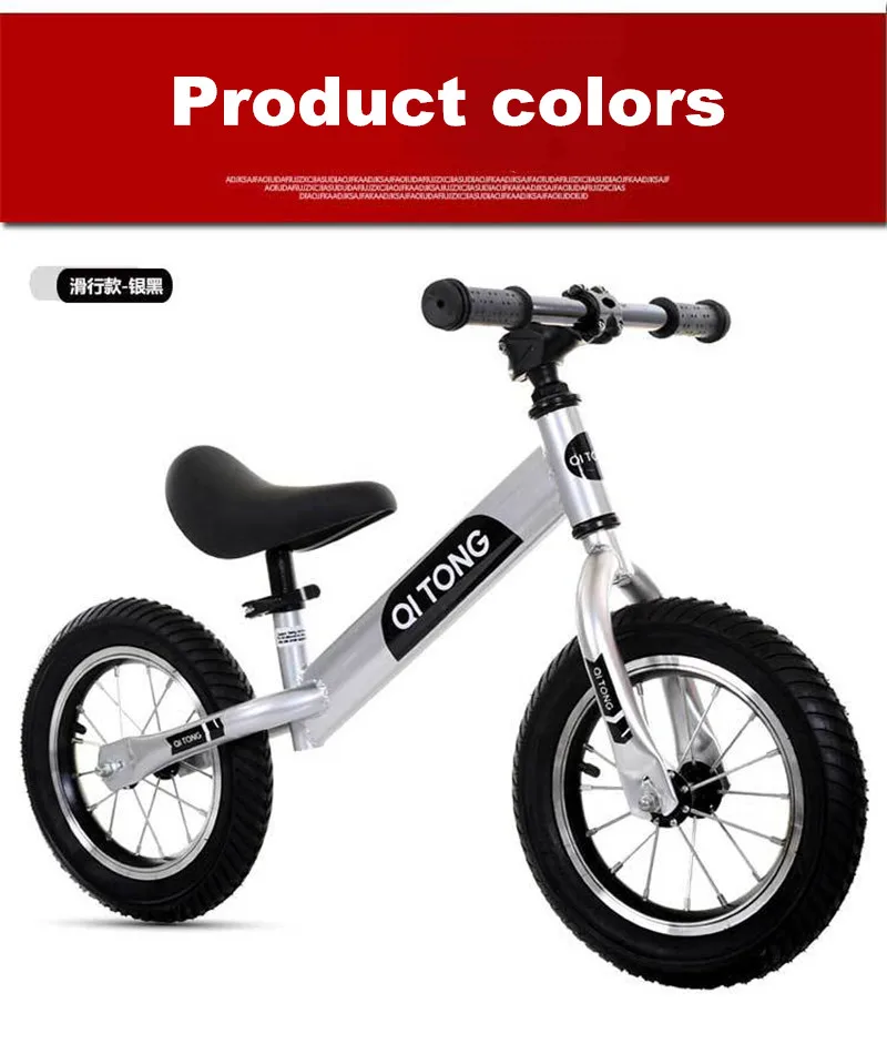 Sale Brand New 12 Balance Bike Classic Kids No-Pedal Learn To Ride Pre Bike Pneumatic tire 2 Wheels Push Bicycle For Child (Ages 2-6) 8