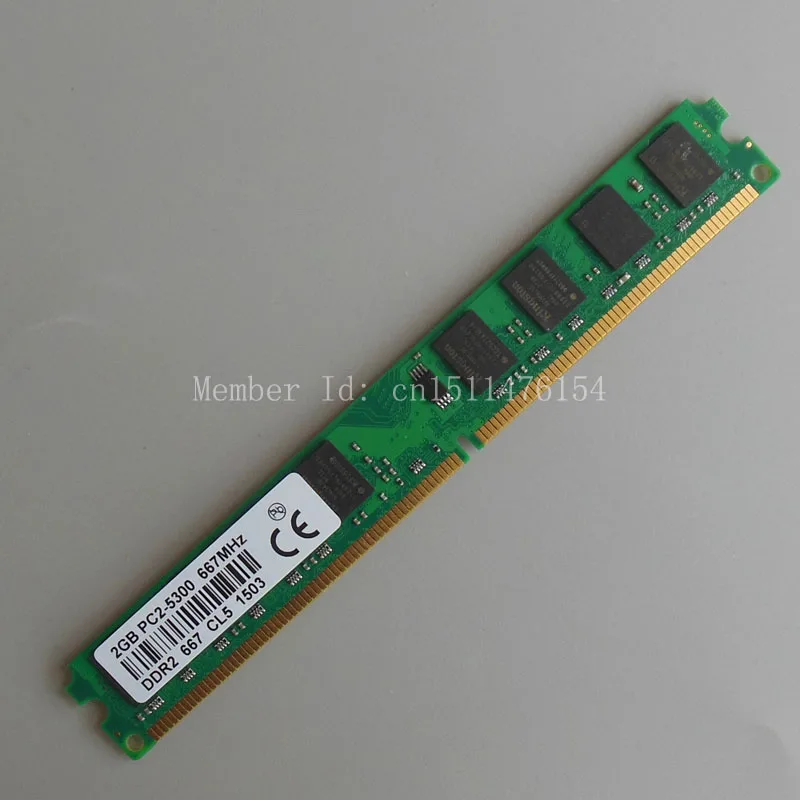 2GB DDR2 667 PC2 5300 667MHZ 240PIN DIMM RAM Non Ecc Low DENSITY ...