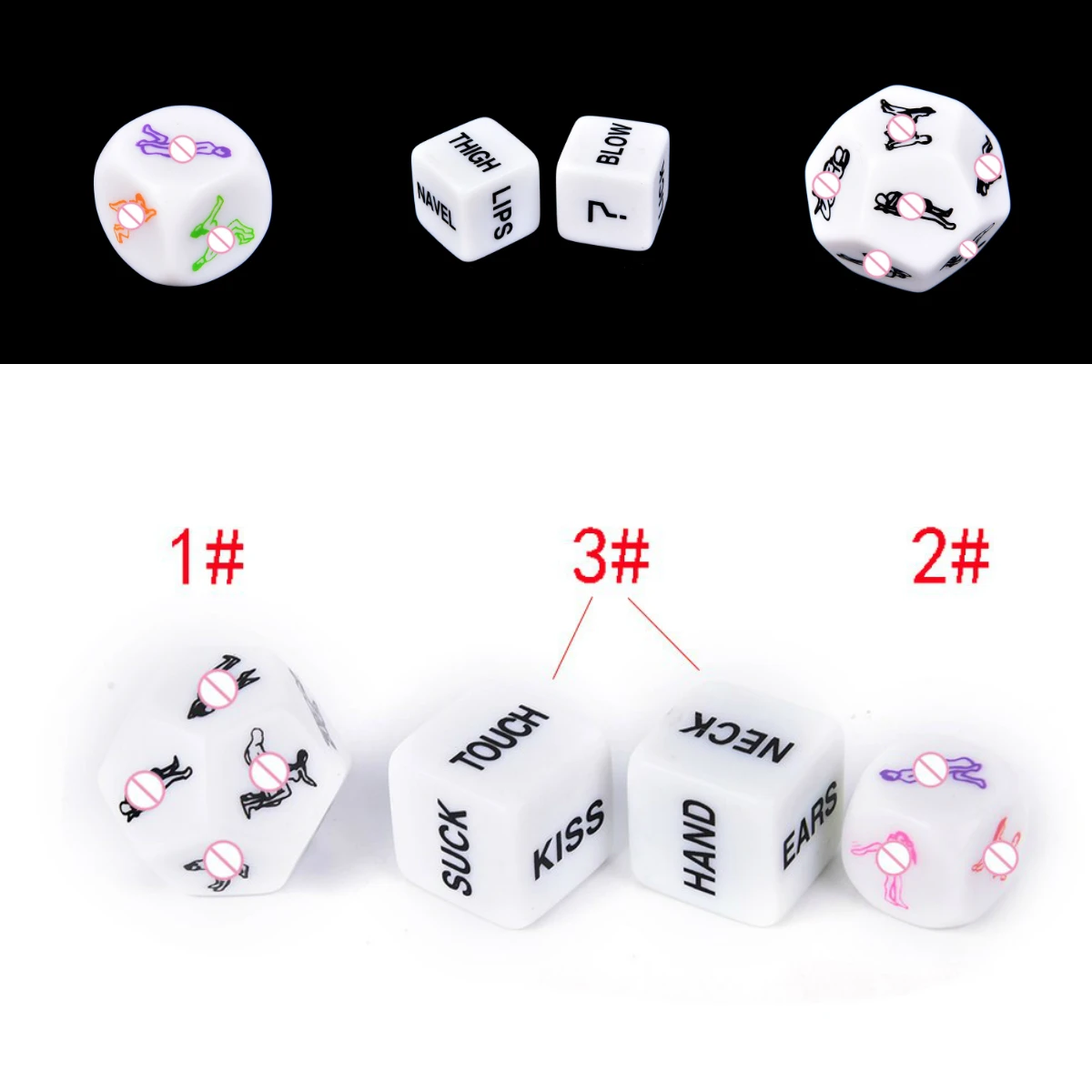Забавные эротические игральные кости 12 позиций Сексуальная Романтика Любовь