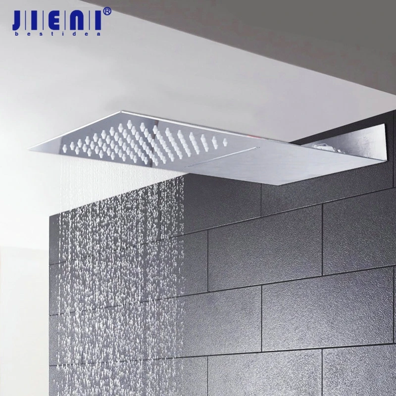 

Shower Head Ultra-thin Square Stainless Steel Rainfall & Waterfall Shower Head Shower For Bathroom Rain Shower Head