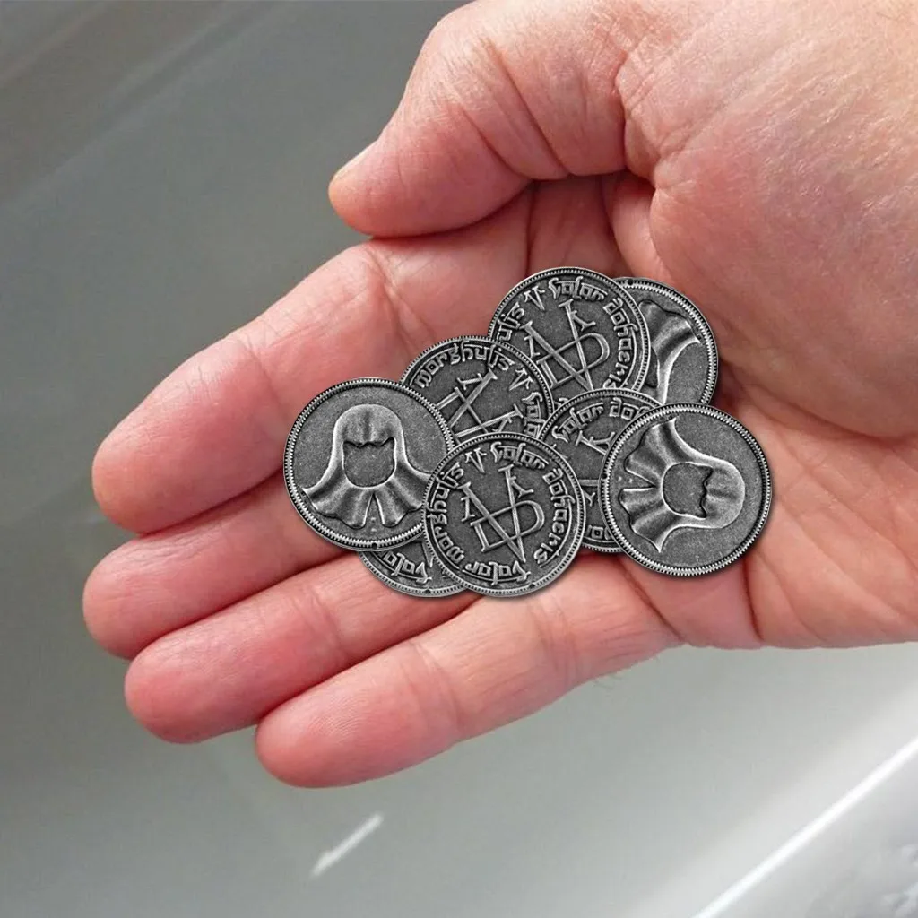 

A Of Thrones Iron Coin of the Faceless Man Arya Stark Valar Morghulis Commemorative CoinsI Sides Design Collectible Business