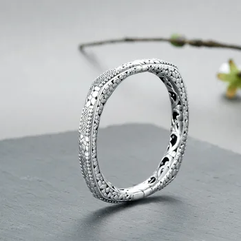 

Guaranteed Thai Bracelet Bangles For Women Openable Hollow Design Vintage Elegance Fine Jewelry Jonc Argent 925