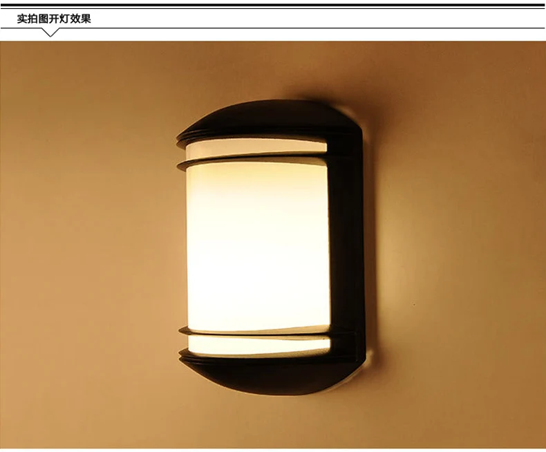 Lâmpada de Parede ao ar Conduziu a Luz da Parede do Jardim Livre Impermeável Arandela Pátio E27 Villa Varanda 12 w Interior Luz Ip65 Ac90-260v 11 Lâmpada de parede ao ar livre impermeável