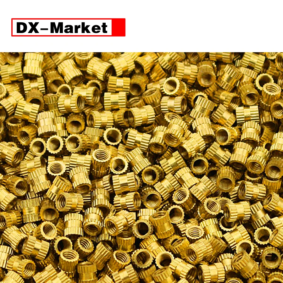 

m5 insert nuts , knurling brass insert nut , brass Compression nuts fastener ,B011