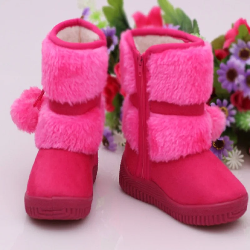 New winter children shoe baby girl snow boots girl winter boots warm