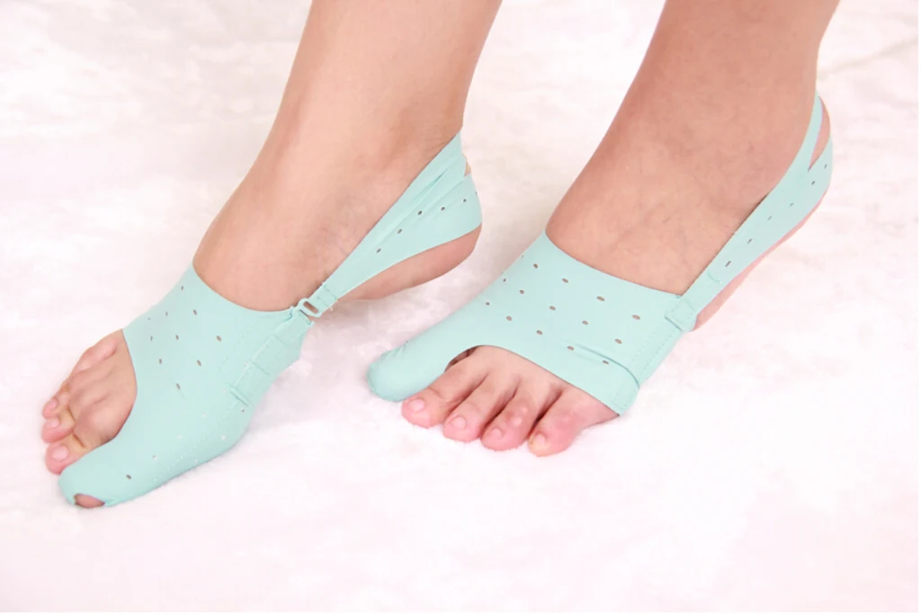 1 Pair PU Elastic Fabric Big Toe Hallux Valgus Separator Straightener Valgus Bunion Corrector Orthotics Feet Bone Thumb Adjuster