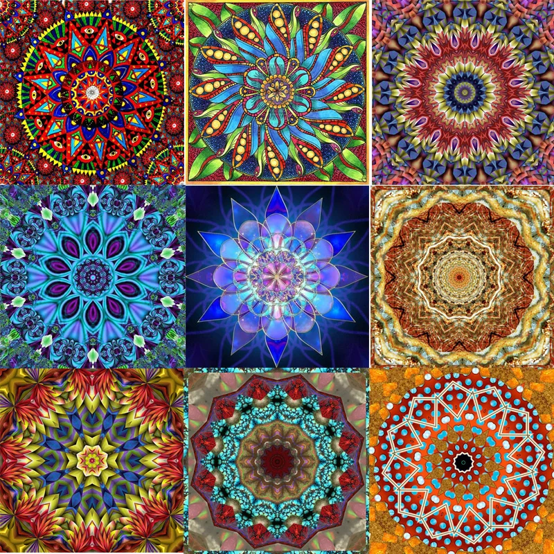 

Zhui Star Full Square Drill 5D DIY Diamond Painting "Religion mandala" handmade Embroidery Cross Stitch Mosaic Decor kit gift