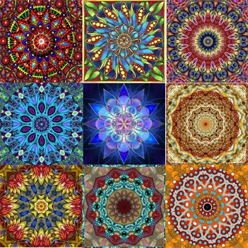 

Zhui Star Full Square Drill 5D DIY Diamond Painting "Religion mandala" handmade Embroidery Cross Stitch Mosaic Decor kit gift