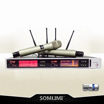 

The constant frequency 400 meter ultra far distance true diversity stage performance wireless microphone import display color te
