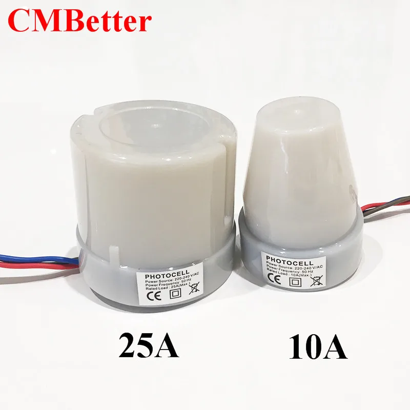  CMBetter Waterproof automatic light sensor switch  delay intelligent street light switch controller  light control sensor 10A (11)