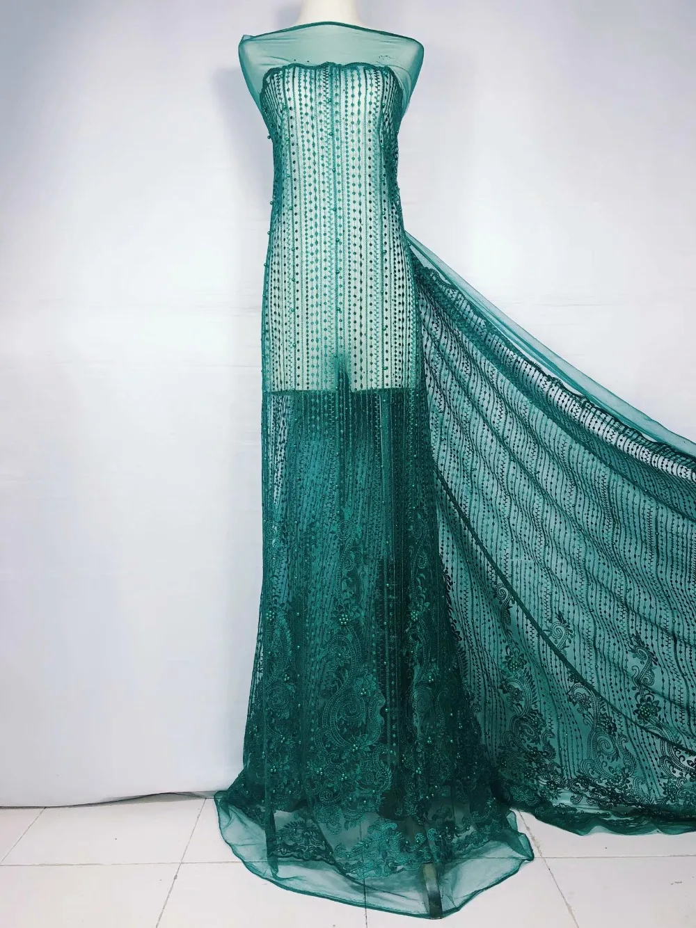 tulle with lace