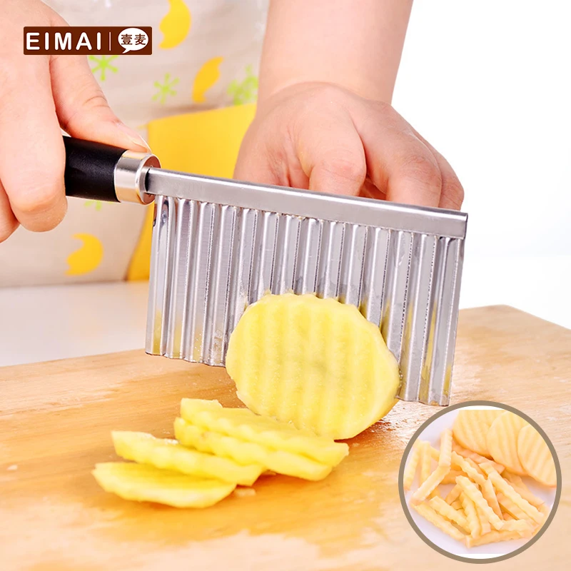 

EIMAI Stainless steel French Fry Cutters Kitchen Tools Vegetable Potato Fries Graters Slicers 1Pcs A23
