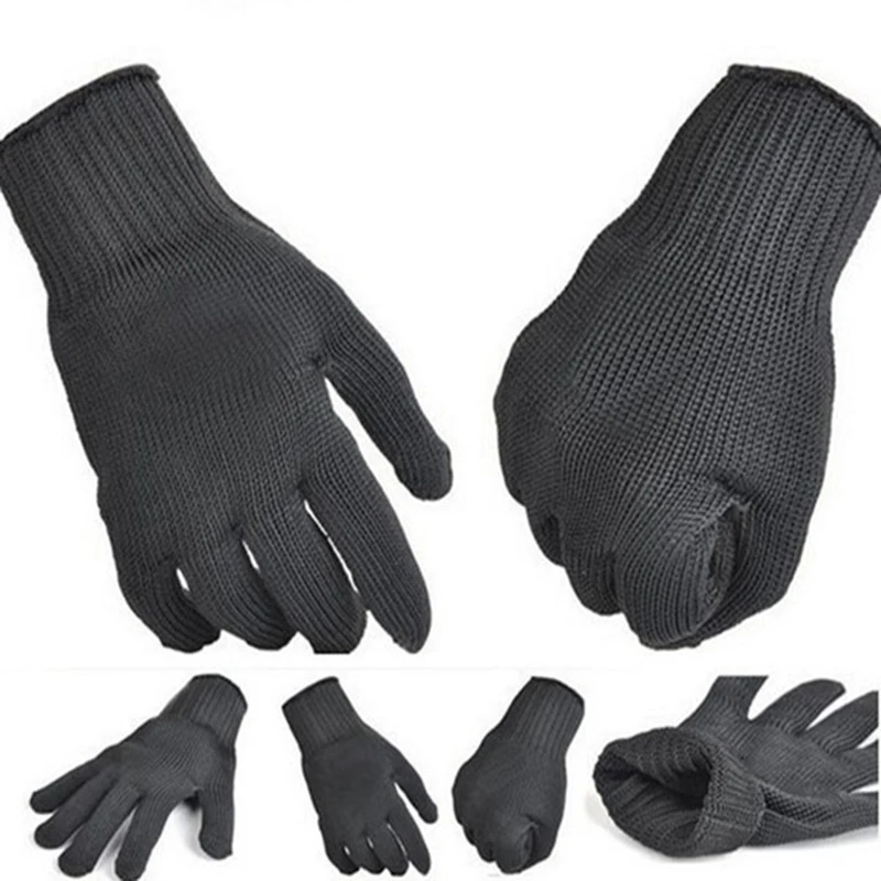 1 пара защитных перчаток устойчивые к порезам из металлической сетки