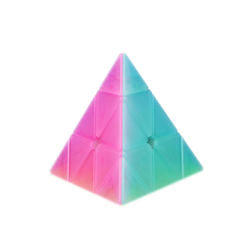 Желе цвет SQ1 выпуклая Пирамидка PYRAMINX Skew Магический Куб Профессиональная головоломка обучающая скорость кубик рубика игра игрушки для детей подарок