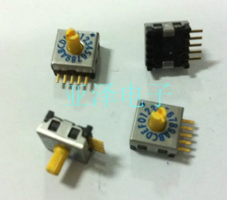 

5PCS/LOT 16 bit rotary switch, 0-F rotary dial switch, code switch, SMRR positive code