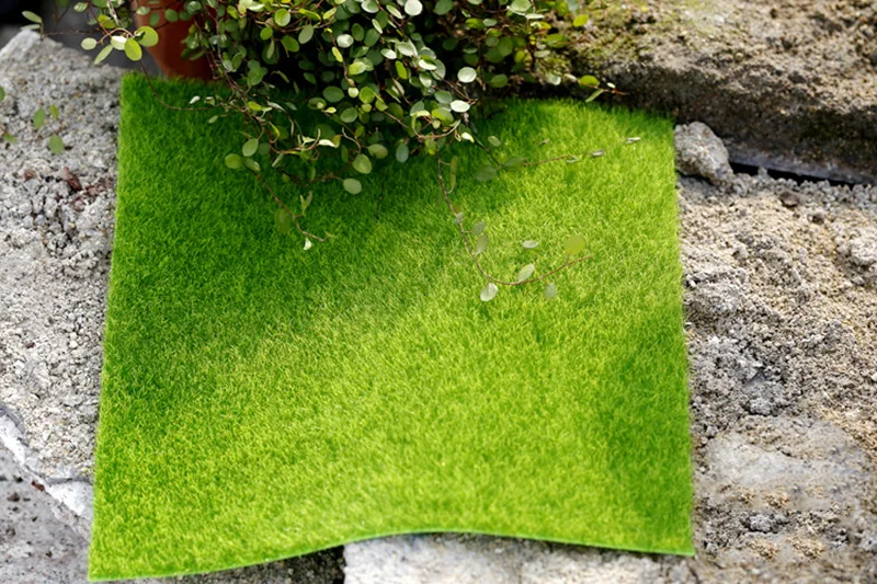 Flone Artificial PVC Grass Lawn False Moss Fake Turf Micro Landscape Decoration Accessories Home Living Room Decoration  (14)
