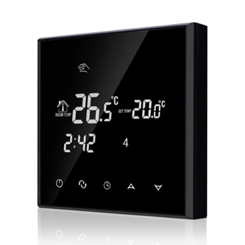 

Quality 220V 16A Weekly Programmable Underfloor Heating Thermostat LCD Touch Screen Room Warming Temperature Controller
