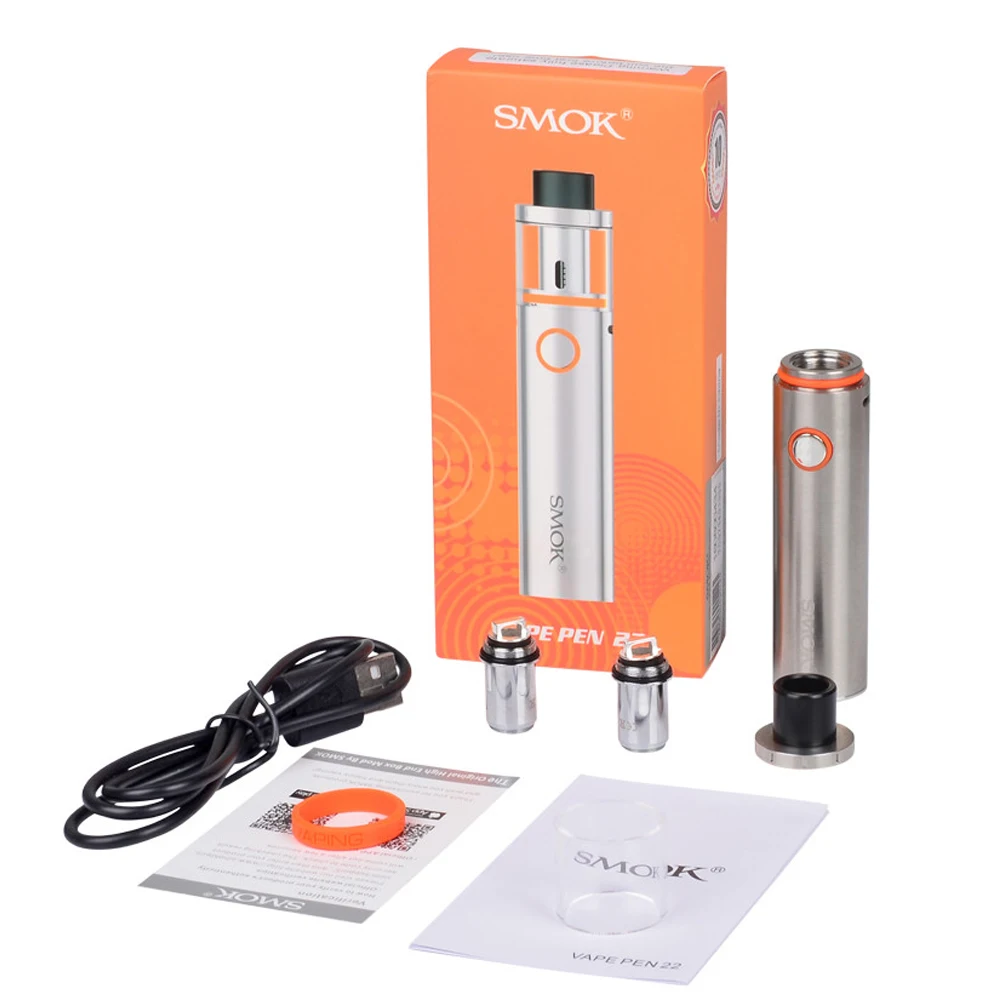 2 шт./лот электронных сигарет SMOK Vape ручка 22 комплект бак 0.3ohm двухъядерный со