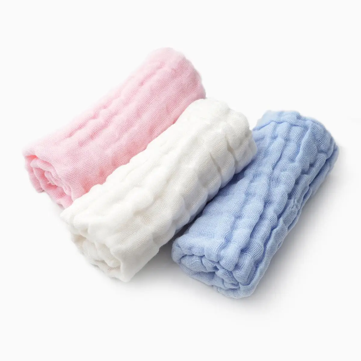  Orangemom 6 pieces / pack baby little bath towel 28*28cm wash bath accessories 100% cotton Gauze Sl