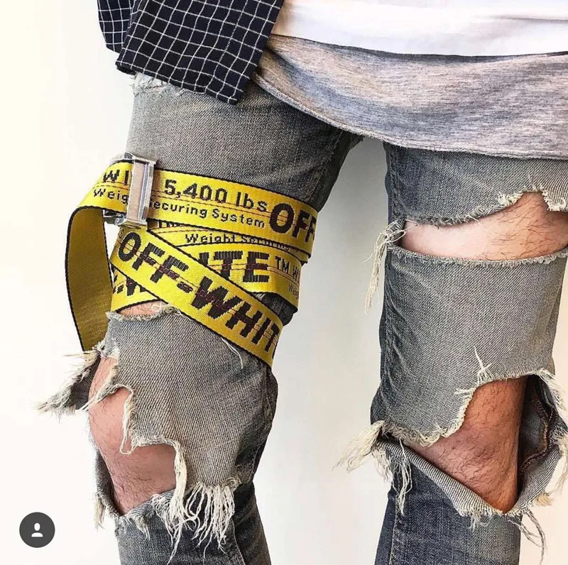 off white belt outfit