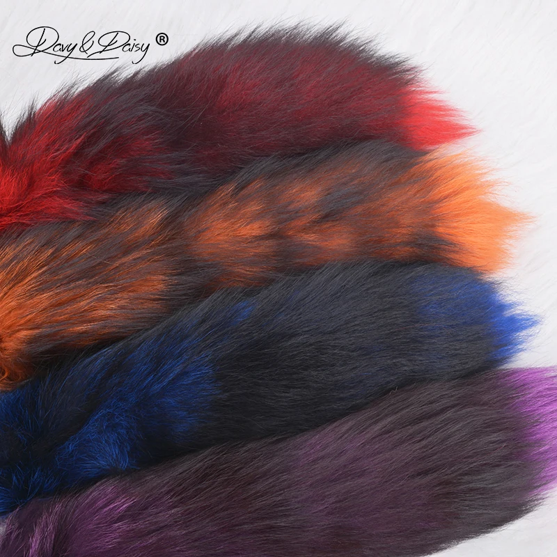 Online DAVYDAISY Soft Real Fox Fur Tail Metal Anal Plug Stainless Steel Butt Plug Erotic Women Adult Sex Accessories for Couples AC106