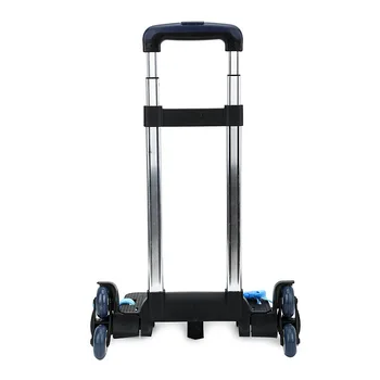 

Aluminum alloy Pull Rod Bracket Roll Cart Kid Trolley For Backpack And School Bag Luggage For Children 6 Wheels Expandable Rod