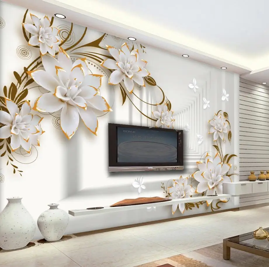 Beibehang Custom Wallpaper Home Decorative Wall Modern Simple 3D Stereo