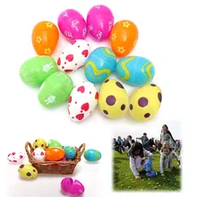 Beautiful Design 12PCs Mix Colored Plastic Empty Fillable Easter Eggs Hunt Baby Child Gift Party Home Wedding Decoration