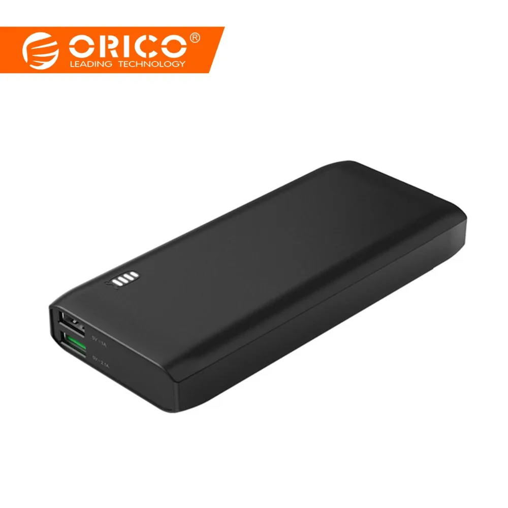 

ORICO 10000mAh/20000mAh Large Cpacity Power Bank 5V2A 12W Two-way Output Dual-USB External Battery Charger For iPhone/Android