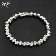 Высокое качество H040 Римский верв серебряный цвет браслет ювелирные изделия австрийский кристалл горячая распродажа