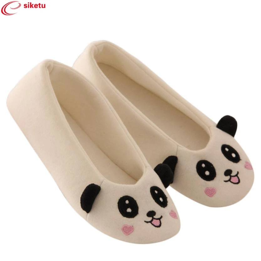 Charming Nice siketu Flats New Brand 2017 Women Ladies Home Floor Soft Indoor Cartoon Female Warm Dancing Shoes Best Gift Y30 siketu best gift baby flats tassel soft sole cow leather shoes infant boy girl flats toddler moccasin bea6624