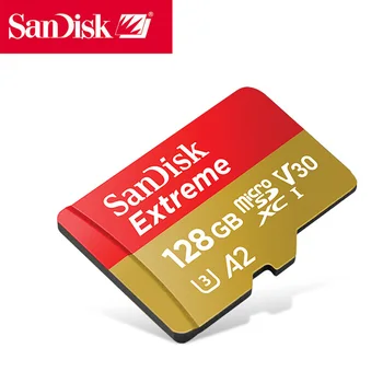 

Original Sandisk Extreme Micro SD Card U3 V30 A2 128GB mcrosd Flash TF Card cartao de memoria Memory Card for Drone smart phone
