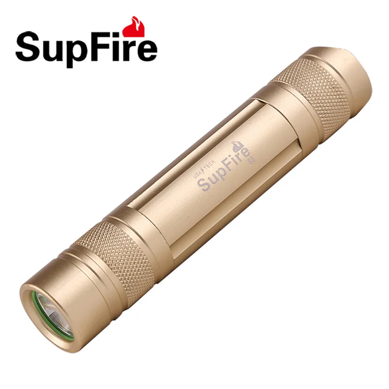 

Supfire rechargeable flashlight for diving Led flashlight bright waterproof light zoom torch flashlights portable torch S5st