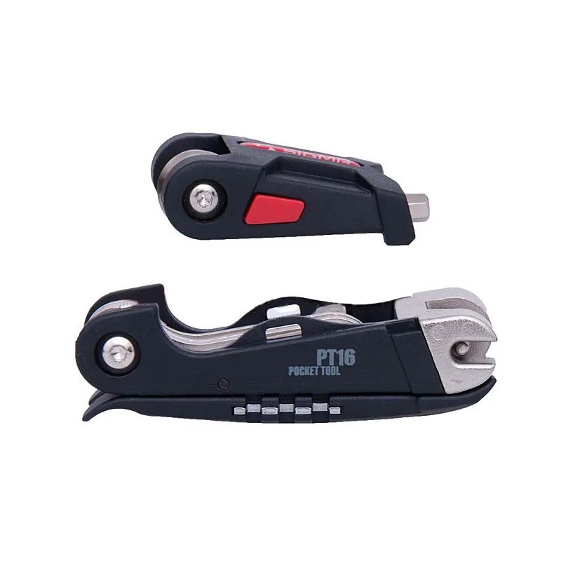  Multifunction PT16 Bike Repair Pocket Tool kits Mini Portable Bicycle Tool Set Hex Spoke Wrench Mou