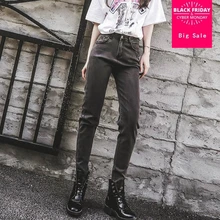 2XL-7XL плюс размер эластичные хлопковые джинсы весна женские узкие джинсы с стрейчем были тонкие джинсы wj2073 Прямая