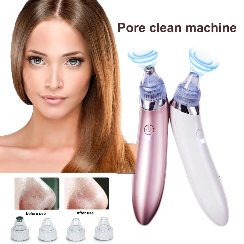 

Blackhead Skin Care 4-Head Electric Acne Remover Vacuum Face Pore Cleaner Face Cosmetology Apparatus LCD Screen Extractor Tool