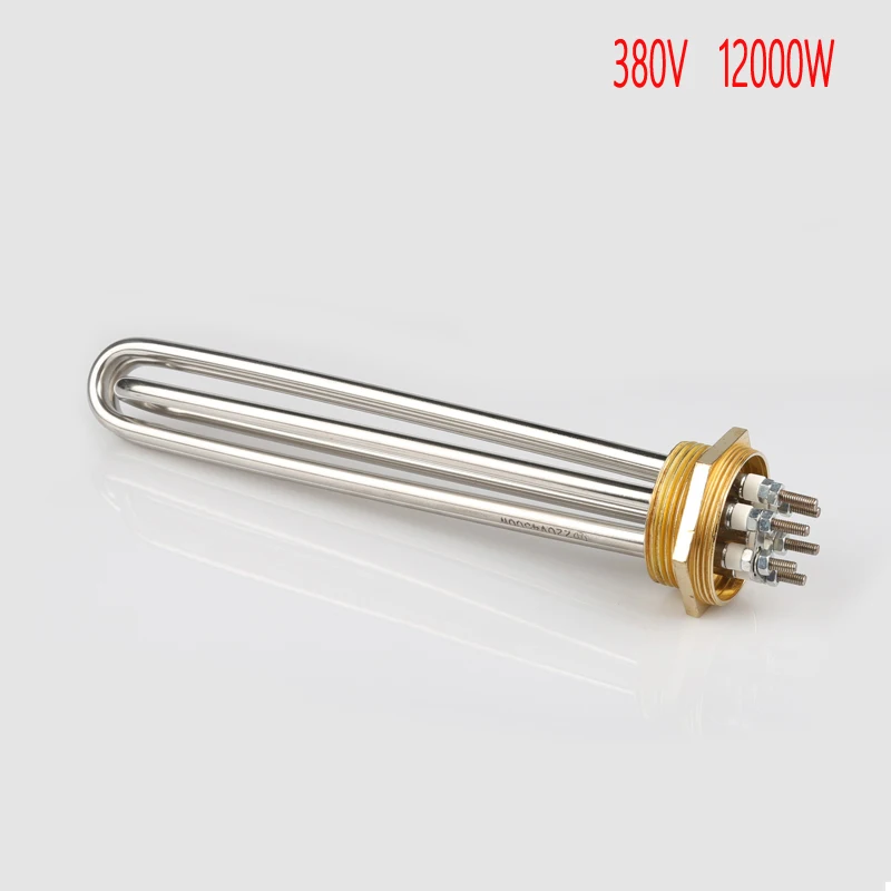 

two inches hexagon head electric heat pipe 12000 w,brush cut heating element,58mm flange heater pipe,2" thread electrical part