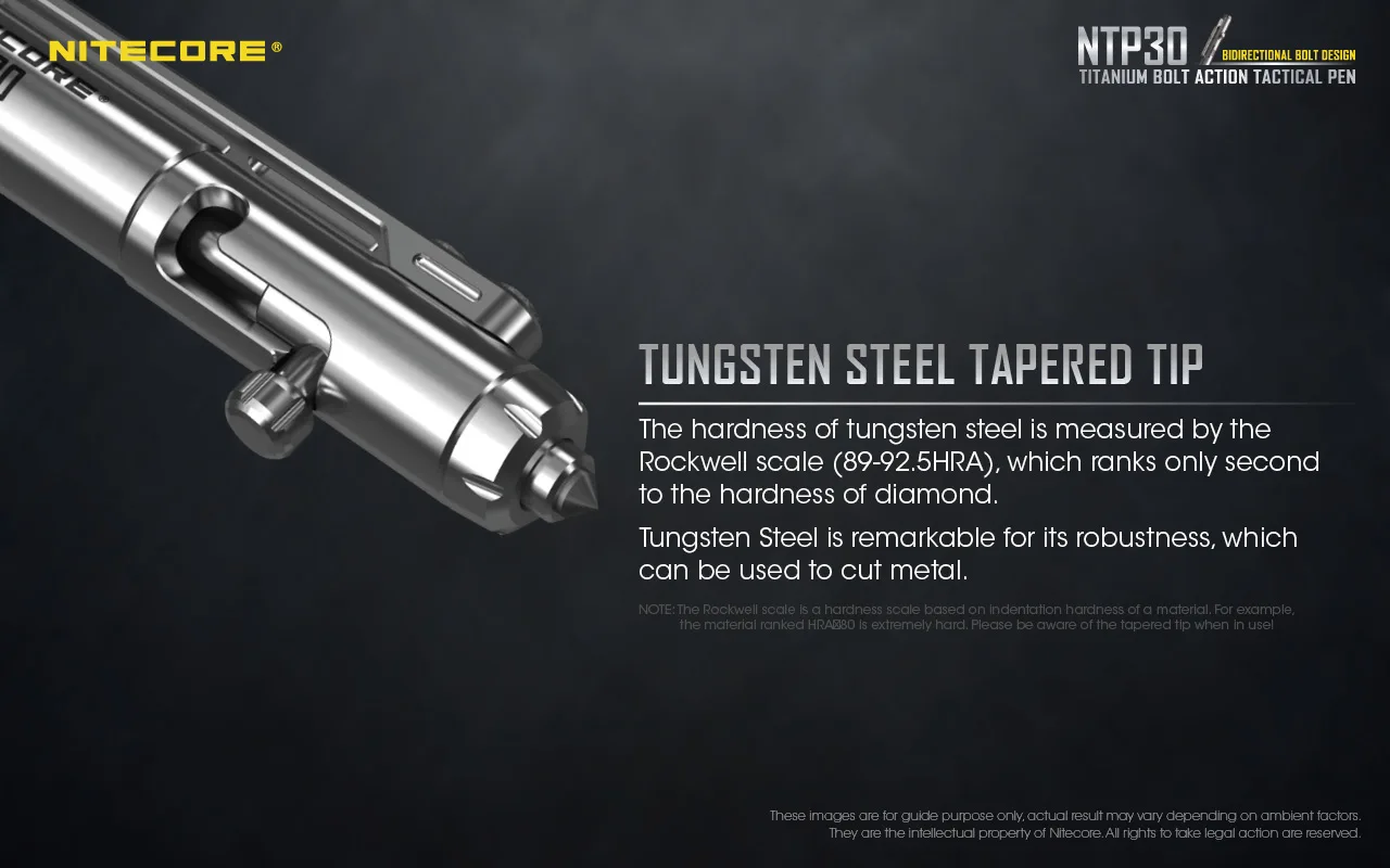 NTP30 Титан скользящий затвор тактическая ручка для самообороны тактический фонарь с разбиванием стекла и ежедневными записями TC4 Титан ручка для самообороны