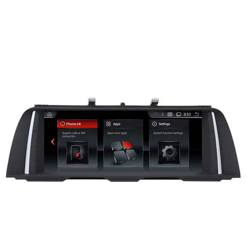 Android 4,4 10,25 дюймов Экран обновление с gps BT навигации Автомобильный dvd-радиоплеер для BMW 5 серия F10 F11 F12 CIC НБТ Системы