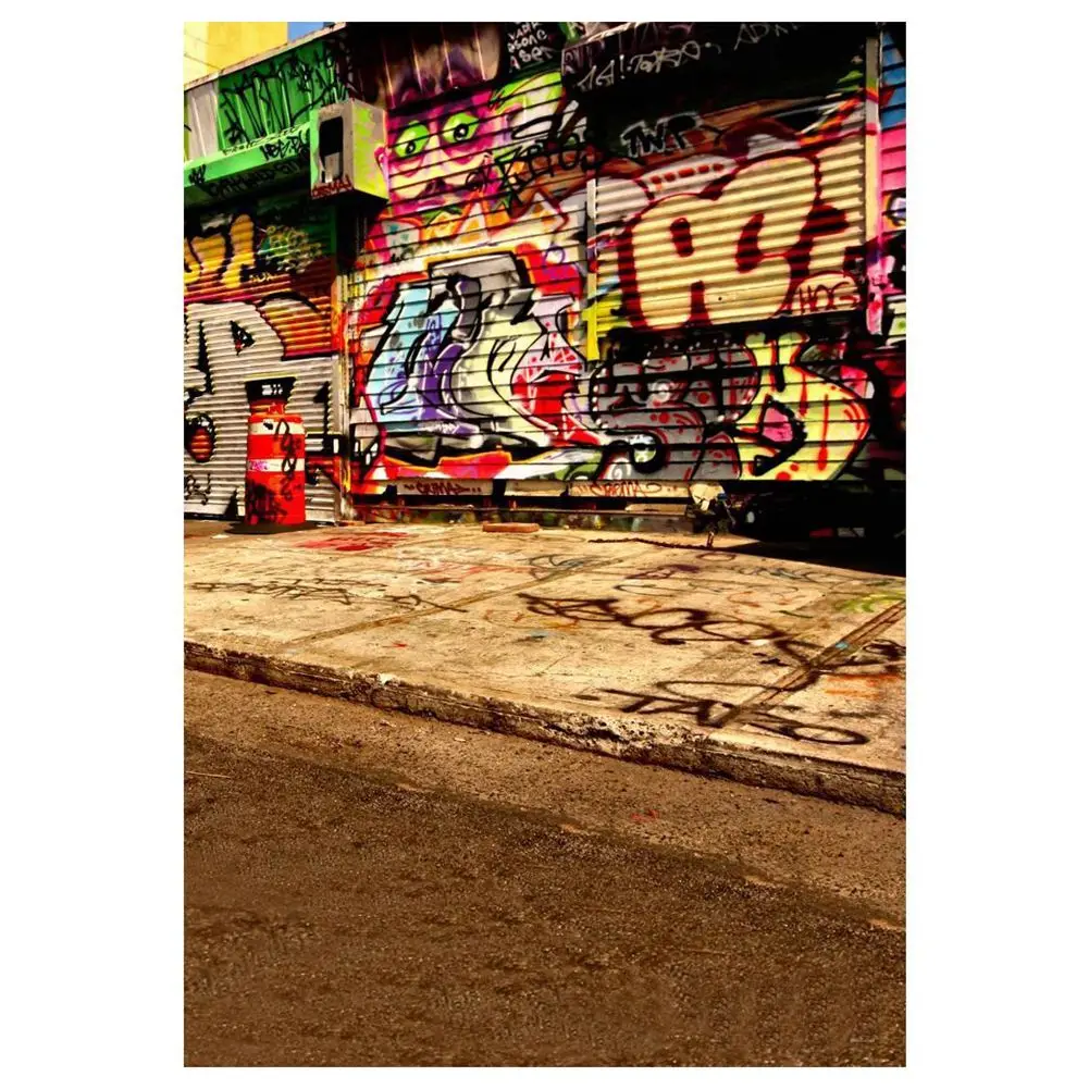 5X7FT Graffiti Wall Photography Backdrops Photo Props Studio Background Vinyl 1.5x2.1m | Электроника
