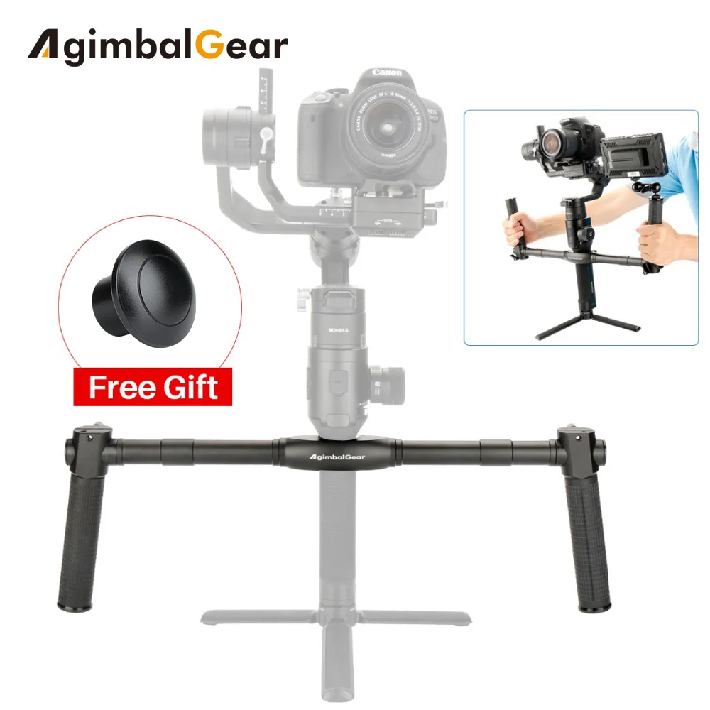 

AgimbalGear Dual Handheld Gimbal Accessories for Dji Ronin S Extended Handle Grips Handbar Mount