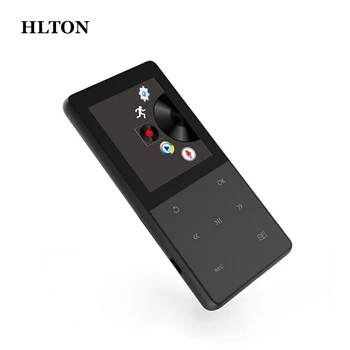 

HLTON 8GB Portable Metal MP3 Player 1.8 Inch Touch Screen FM Radio Voice Record Video E-Book Slim Lossless HiFi Music Walkman