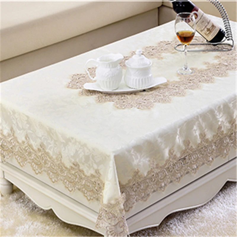  European Jacquard Table Cloth Classical Rectangle Tablecloths For Events Chair Covers Lace Table Mi