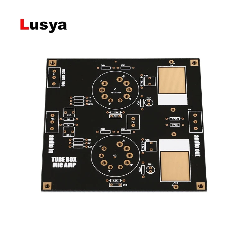 

6922 Tube Pre Amplifier Preamp Board Dual DC 12V Power Supply Music Fax Buffer PCB Circuit No Low Noise T0044