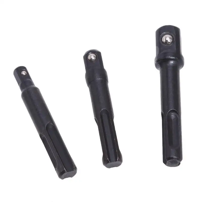 

3PCS Sds Drill Socket Nut Driver Adaptor Set 1/4" 3/8" 1/2" Sds Plus Socket Driver Set Drills Drill Bit Adapter For Hammer Drill