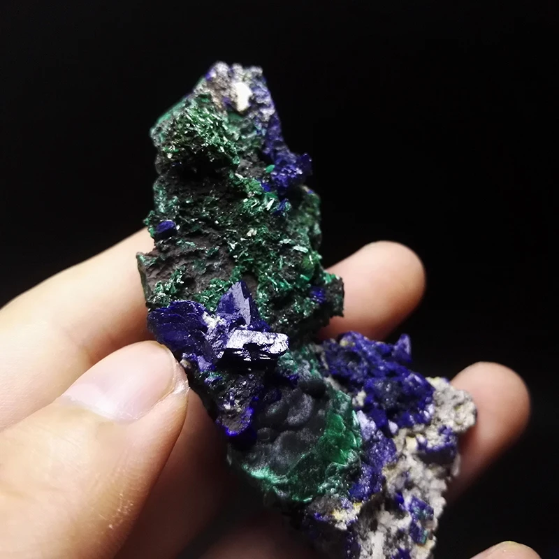 

49.5g NATURAL Stones and Minerals malachite azurite ore crystal specimens blue ore A11 18